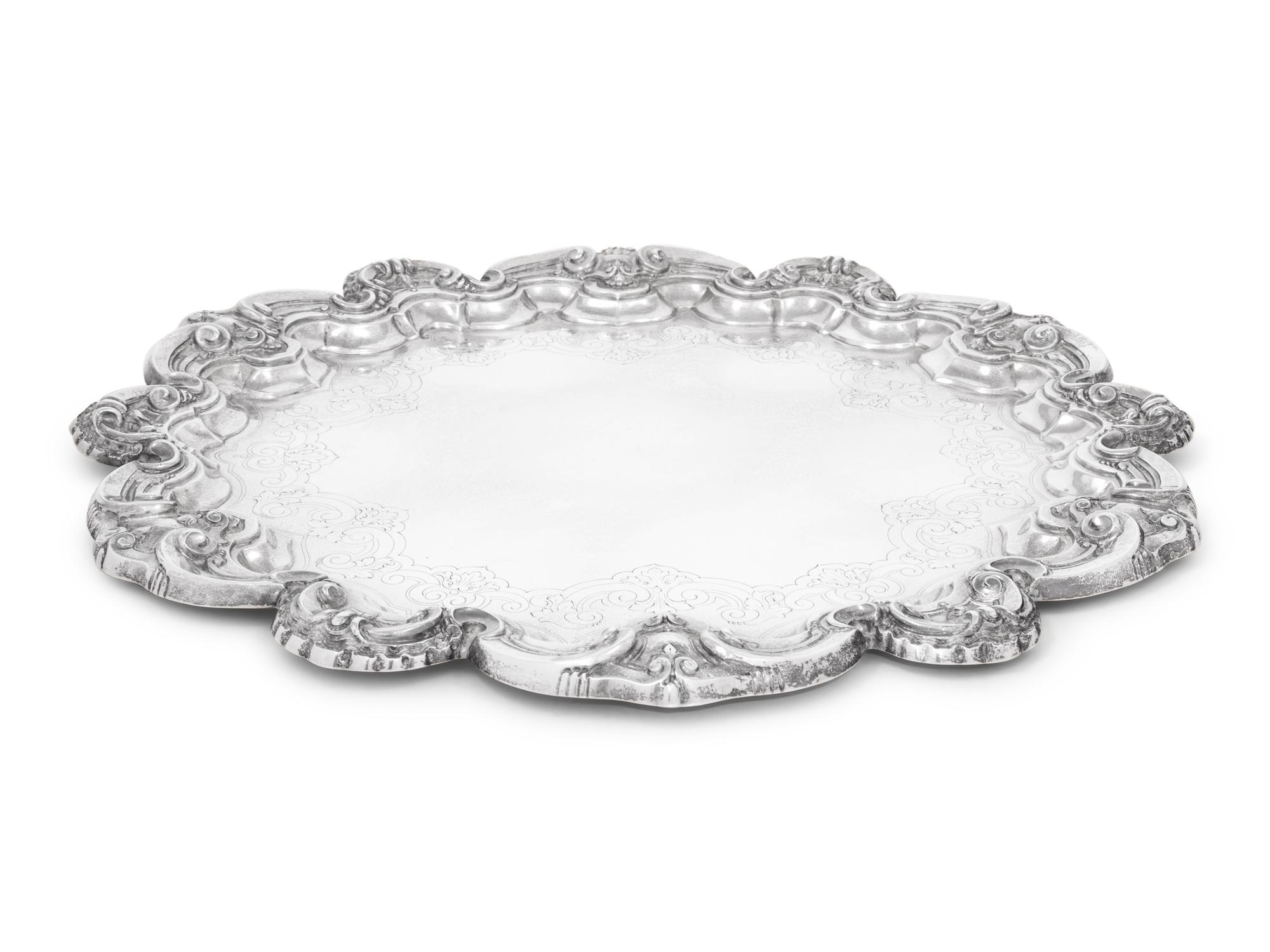 A Portuguese Silver Tray