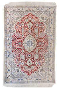 A Persian Wool Rug 6 feet 2 inches x 3 feet 7 3/4 inches.