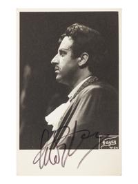 [20TH-CENTURY OPERA SINGERS]. A group of 6 signed photographs or photographic postcards of opera singers from the 1950s-1960s, comprising images of: