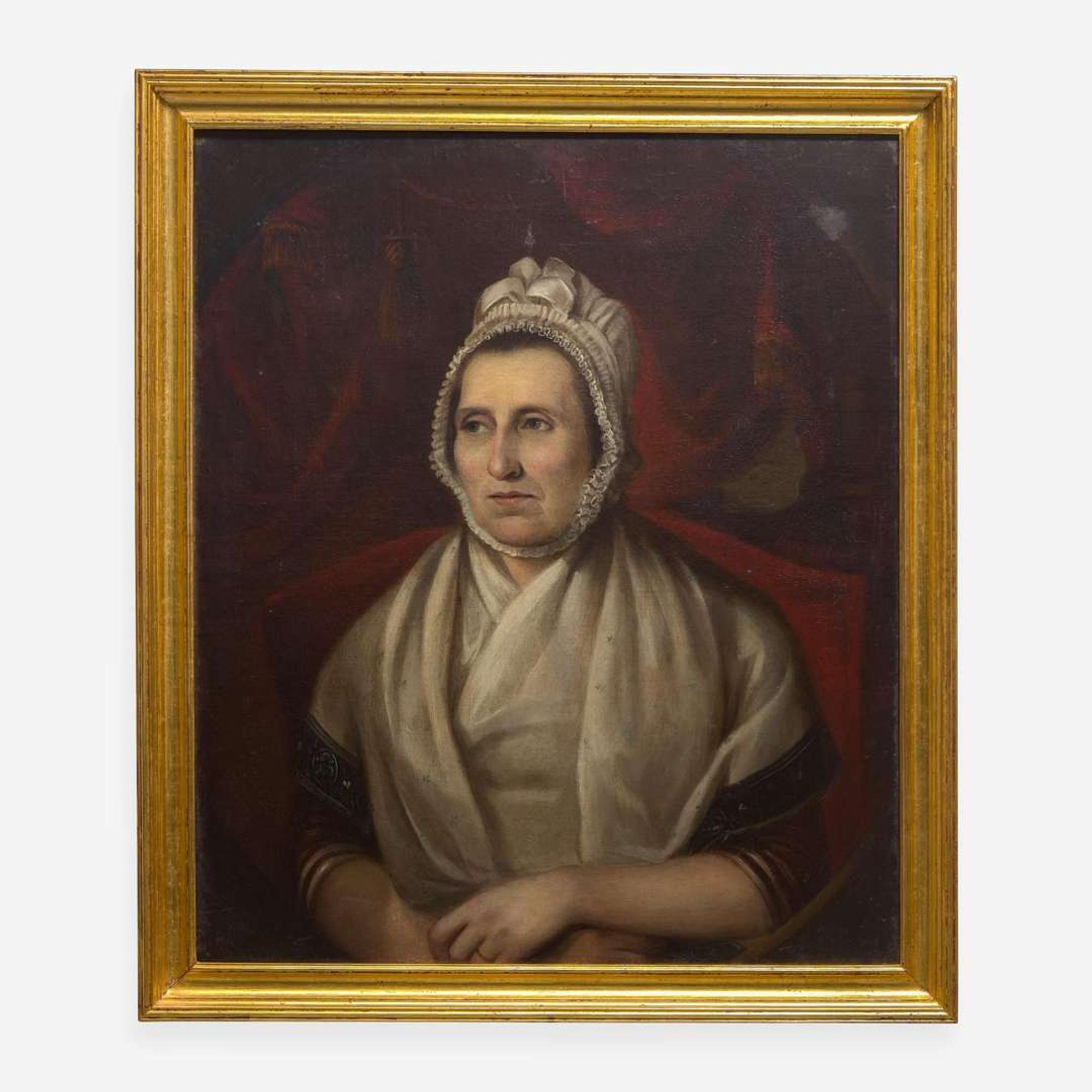 American School 18th / 19th century Two Portraits: A Quaker Lady and Gentleman