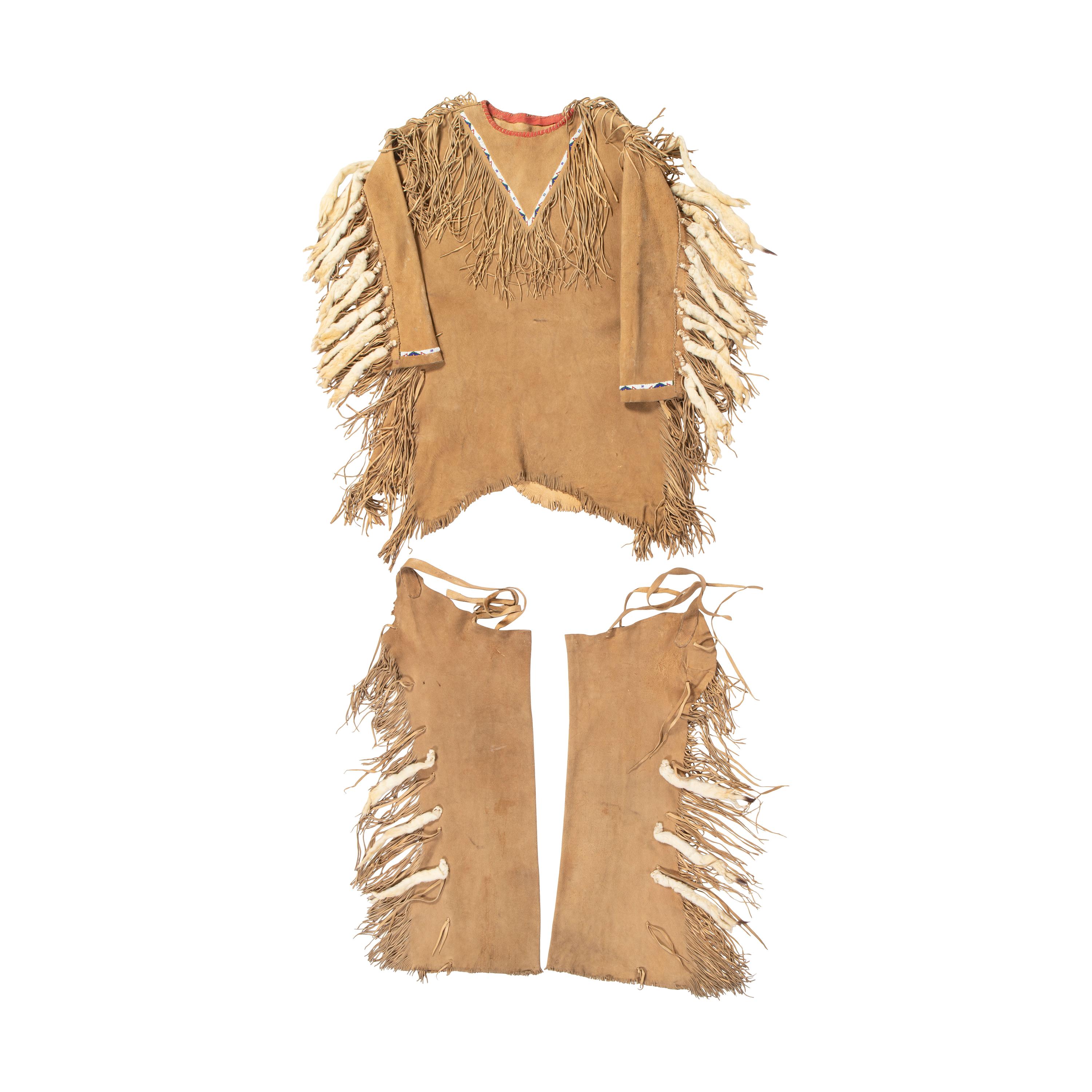 Plains-Style Hide Dance Shirt and Leggings