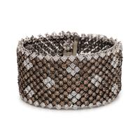 COLORED DIAMOND AND DIAMOND BRACELET