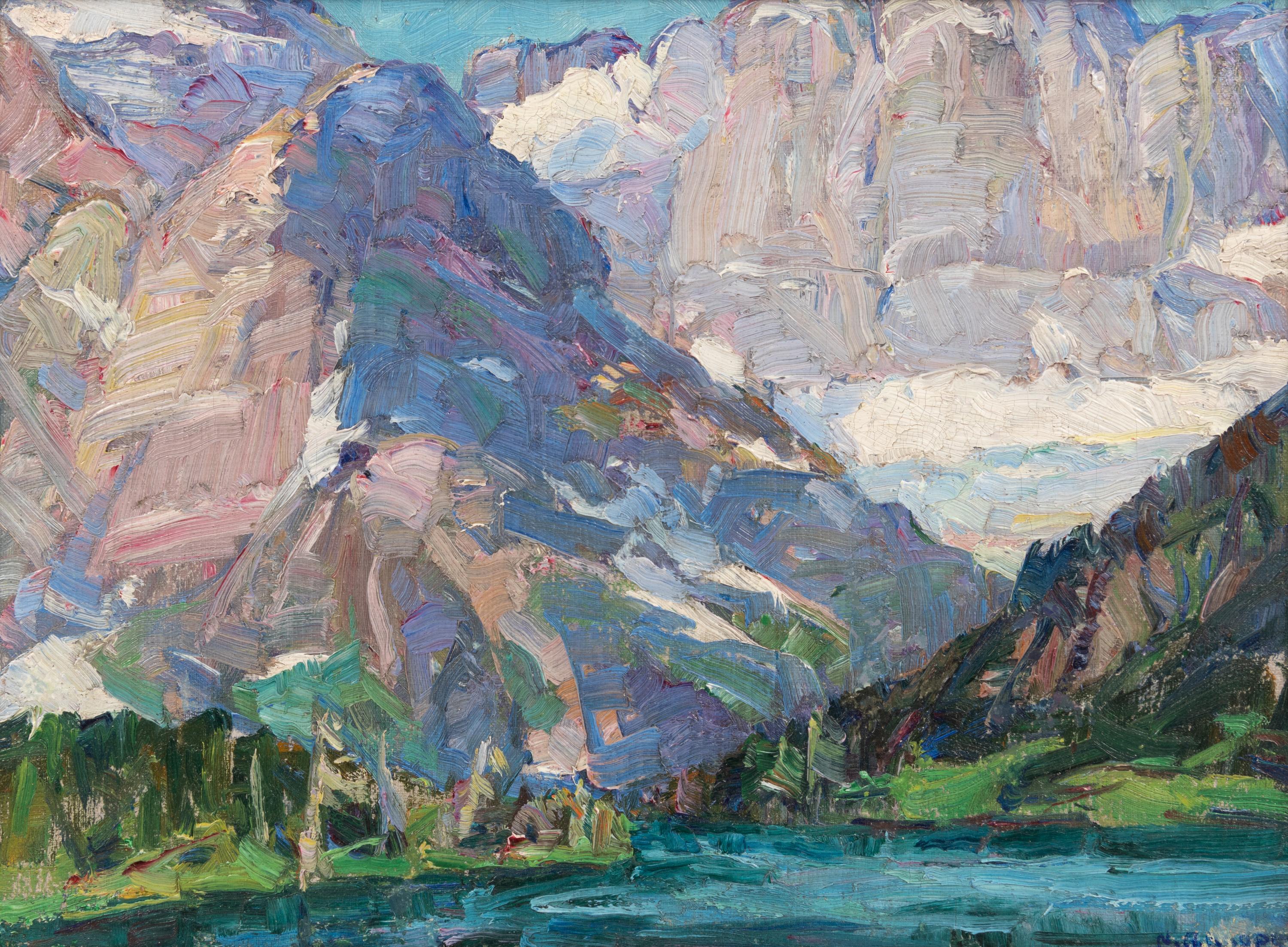 Lake and Montana Mountains, Glacier Park