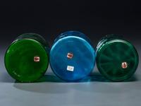 Five 'Mary Gregory' Enameled Glass Barber Items