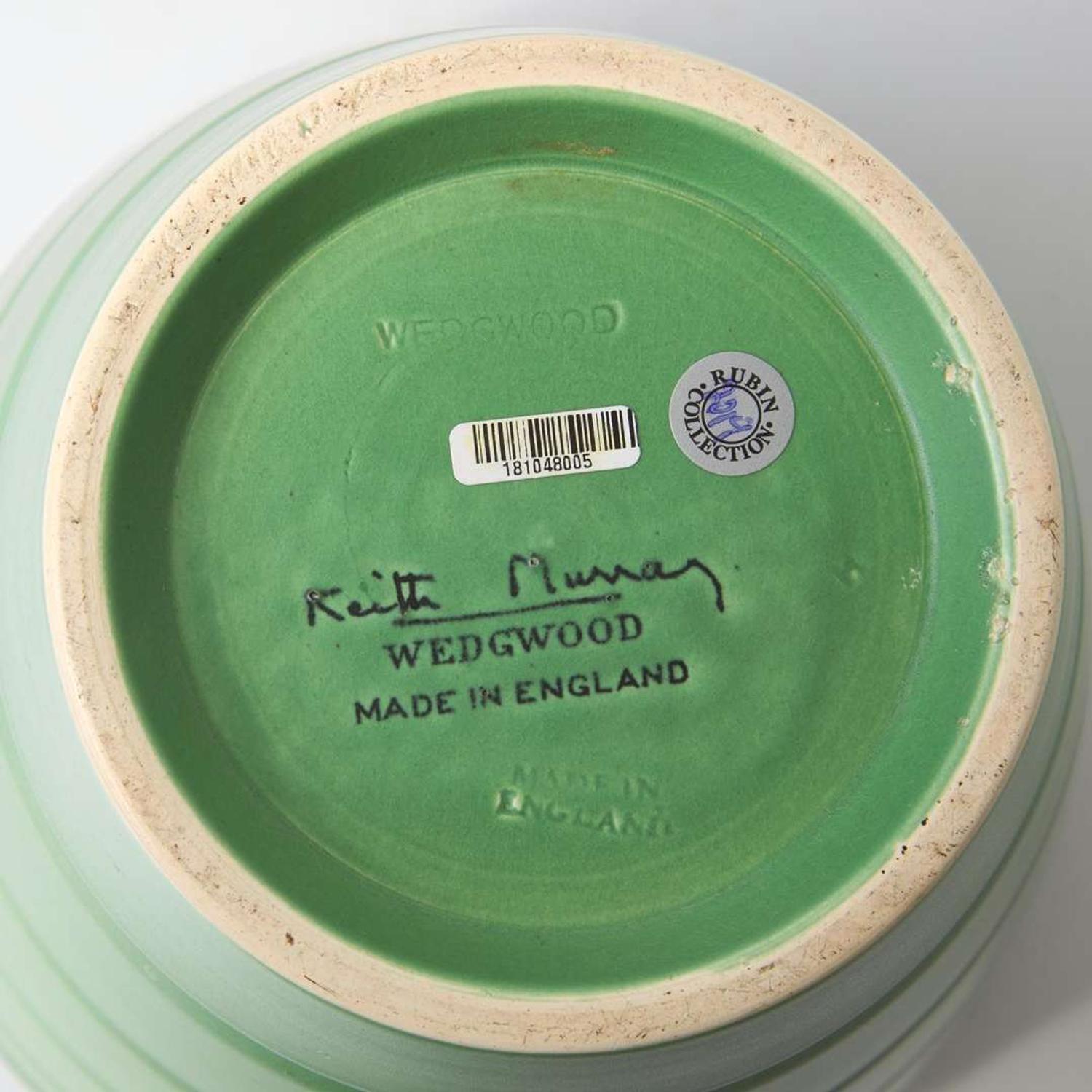 A Wedgwood Keith Murray (1892-1981) Designed Matt Green Vase UK, 1930s