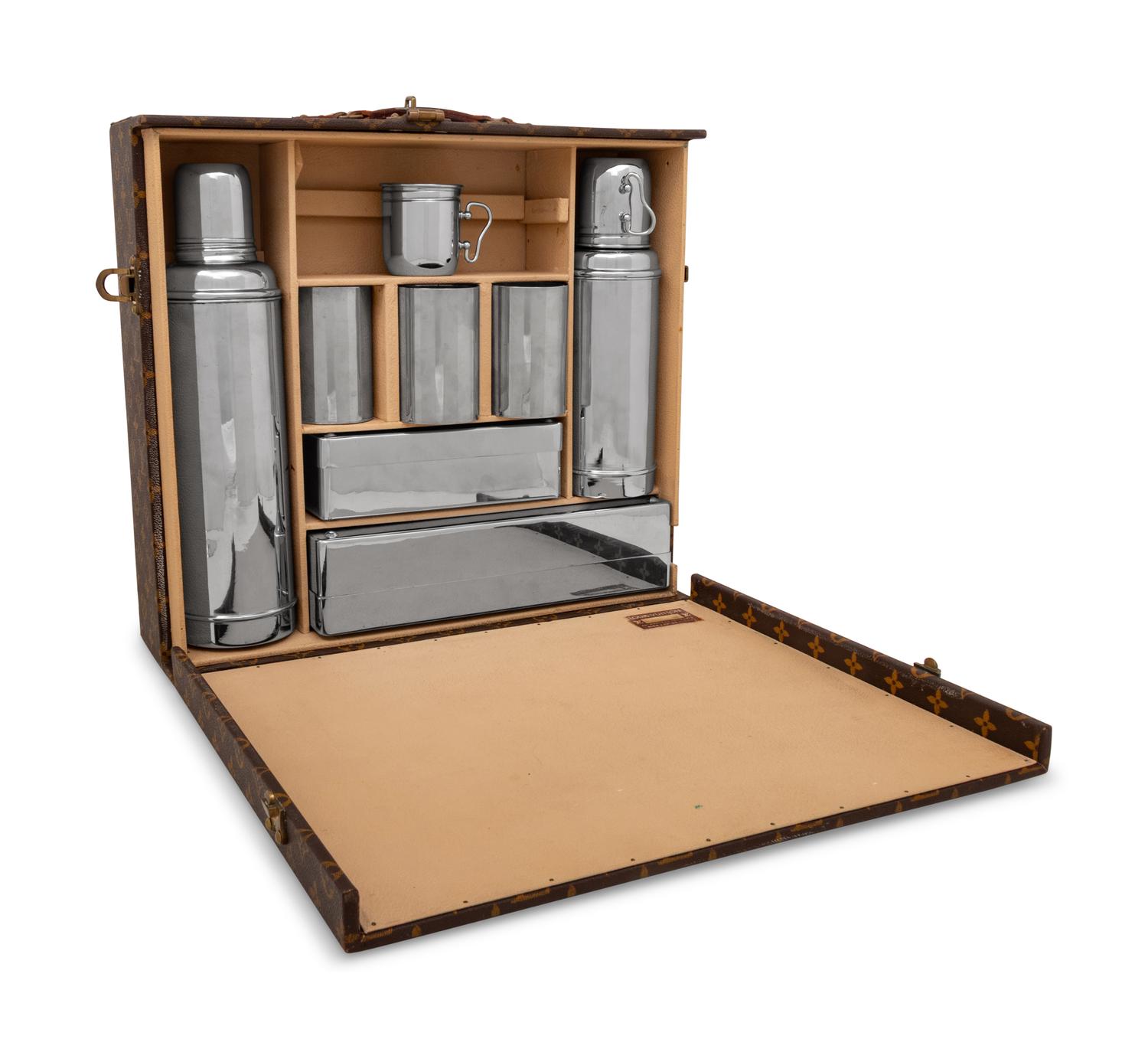 A Louis Vuitton Traveling Breakfast Case