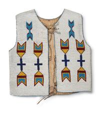 Plains Cree Beaded Vest, with Elk