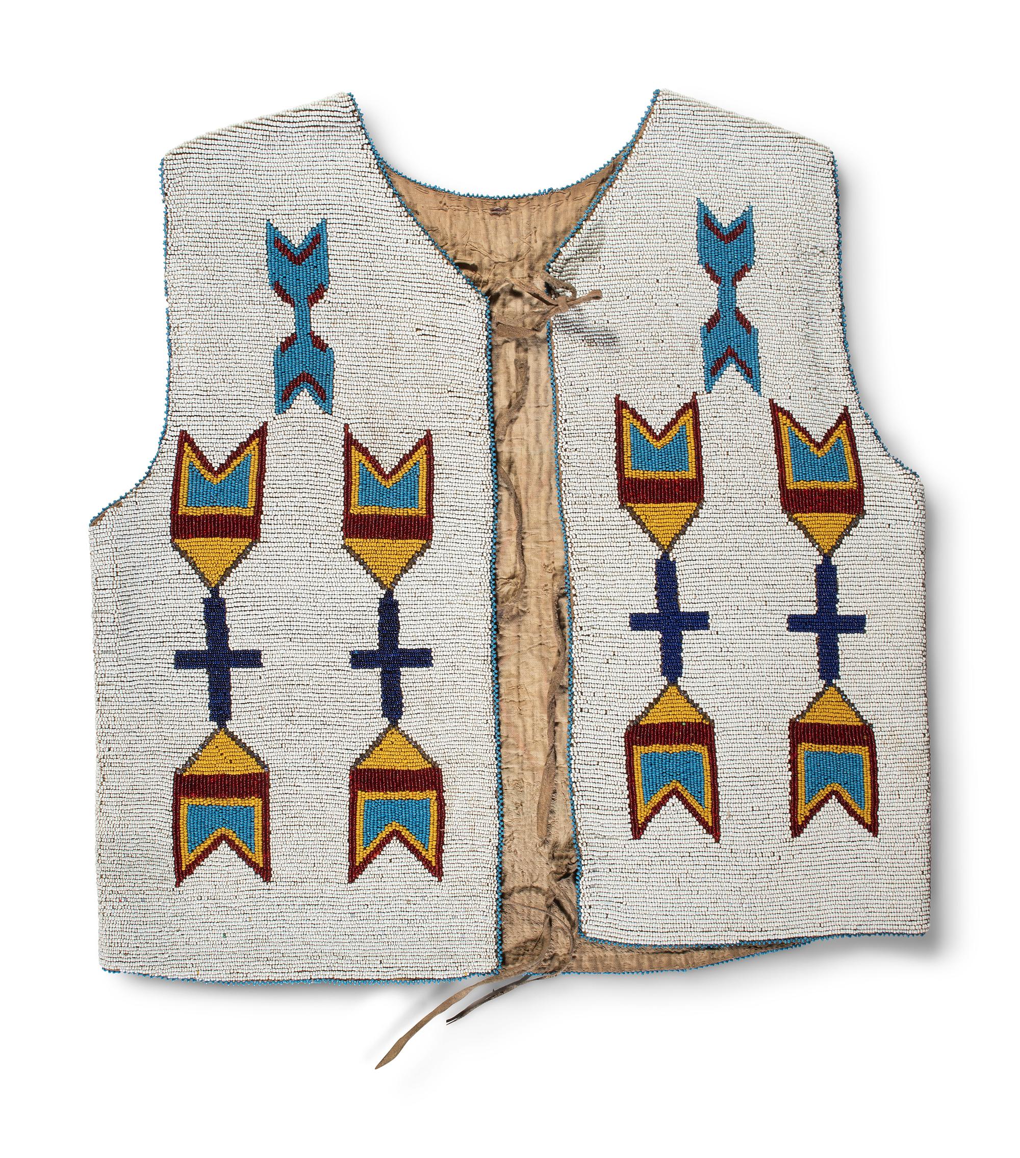 Plains Cree Beaded Vest, with Elk