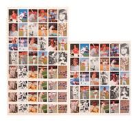A Group of Five Uncut Sheets of 1985 Pete Rose Baseball Cards
