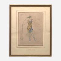 Leon Bakst (Russian, 1866–1924) Pas de Diane (Costume Design for 'Diane')