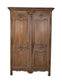 A Louis XVI Cerused Oak Armoire