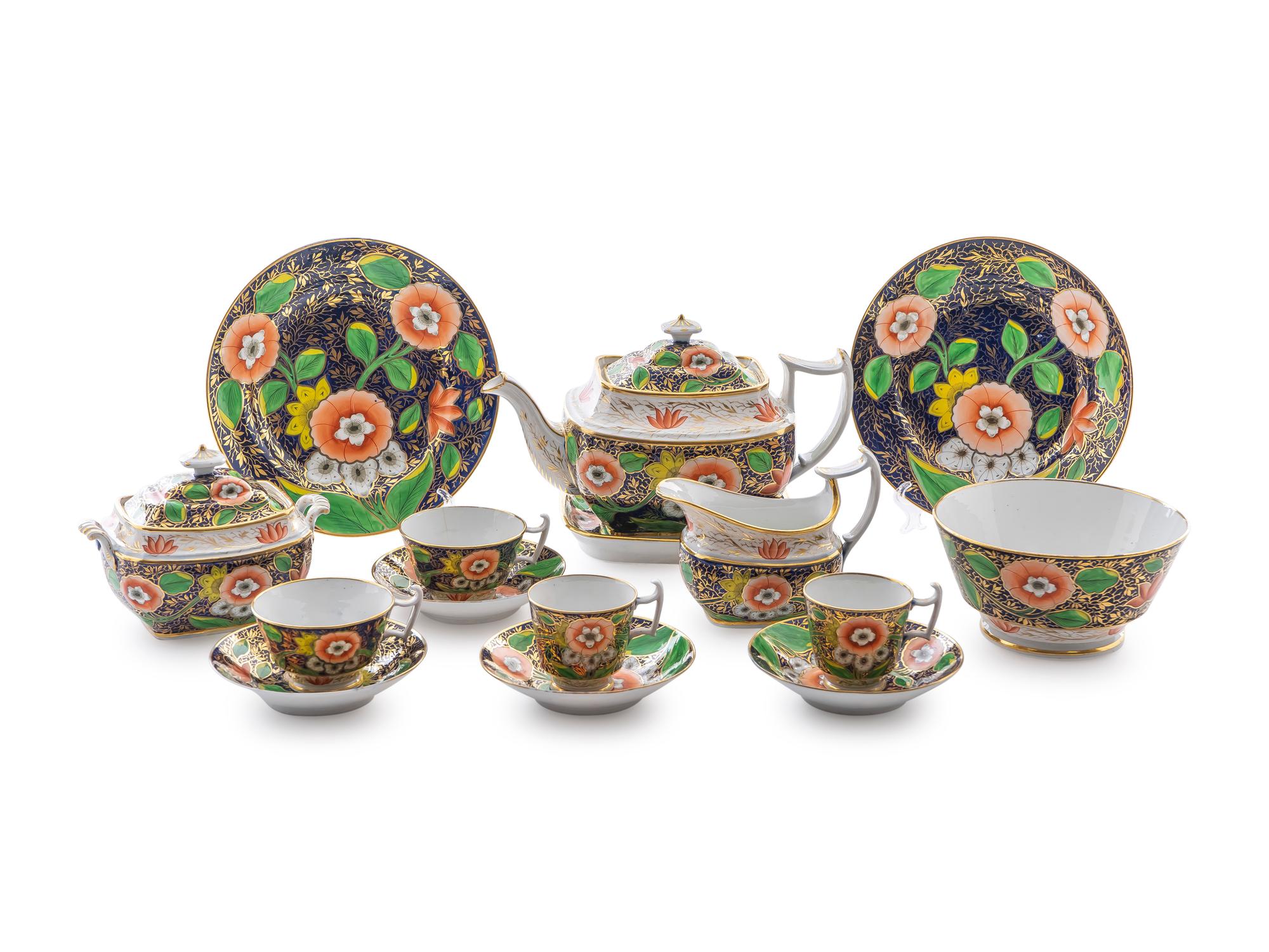 An English Porcelain Tea Service — C. 1820