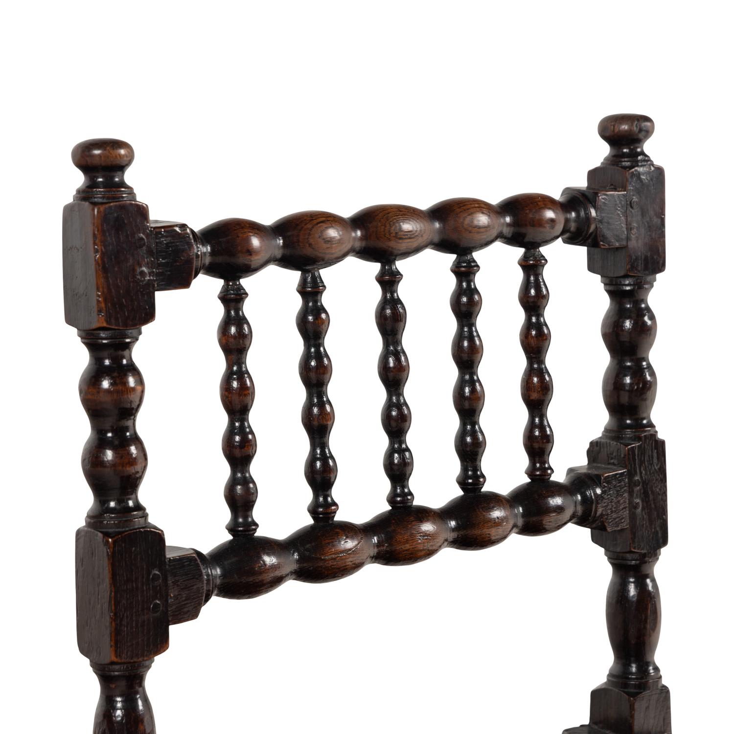 A Turned Oak Side Chair