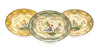 Three English Tole Trays Length 11 3/4 inches. — 20TH CENTURY