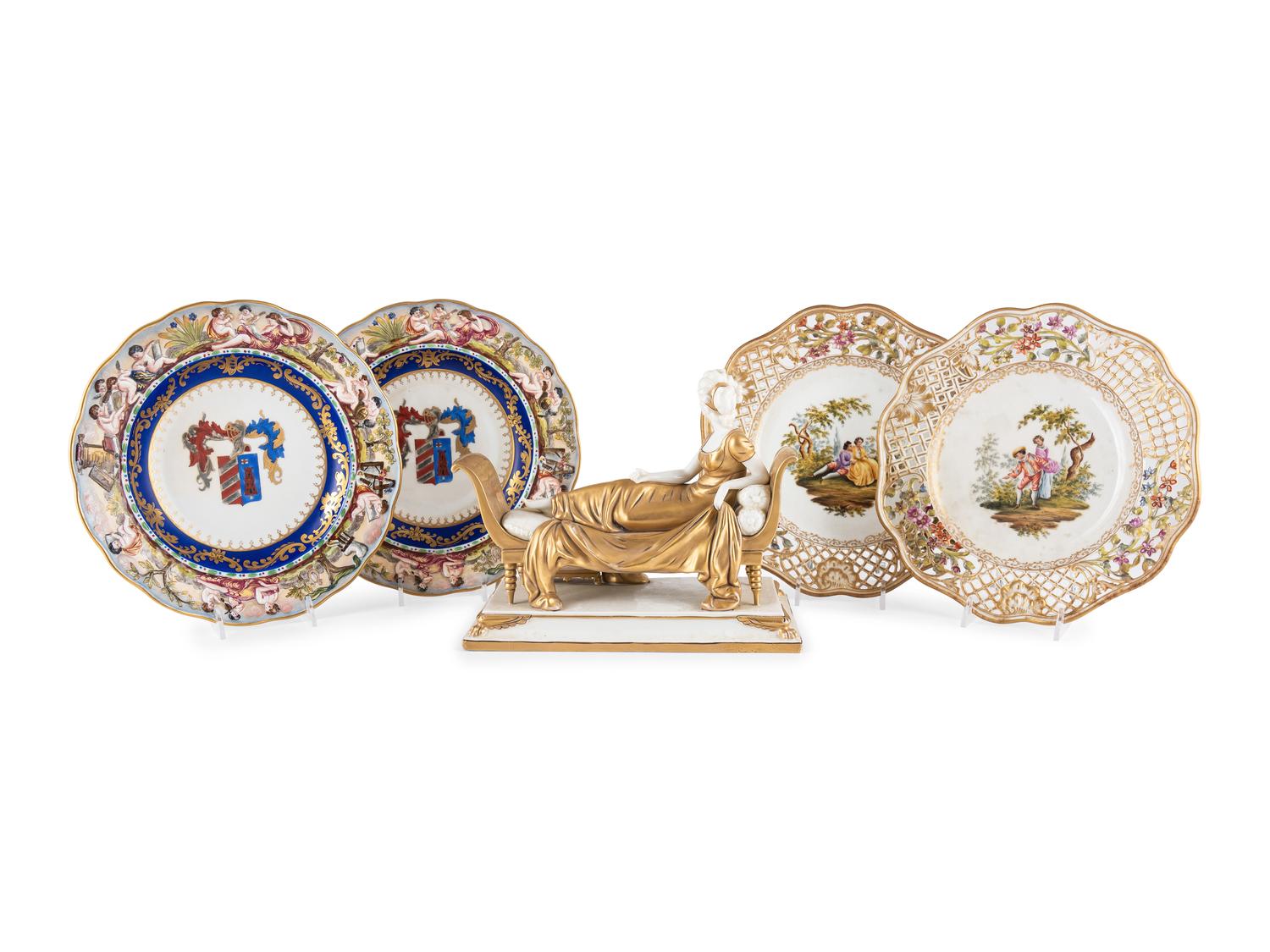 A Group of Continental Porcelain