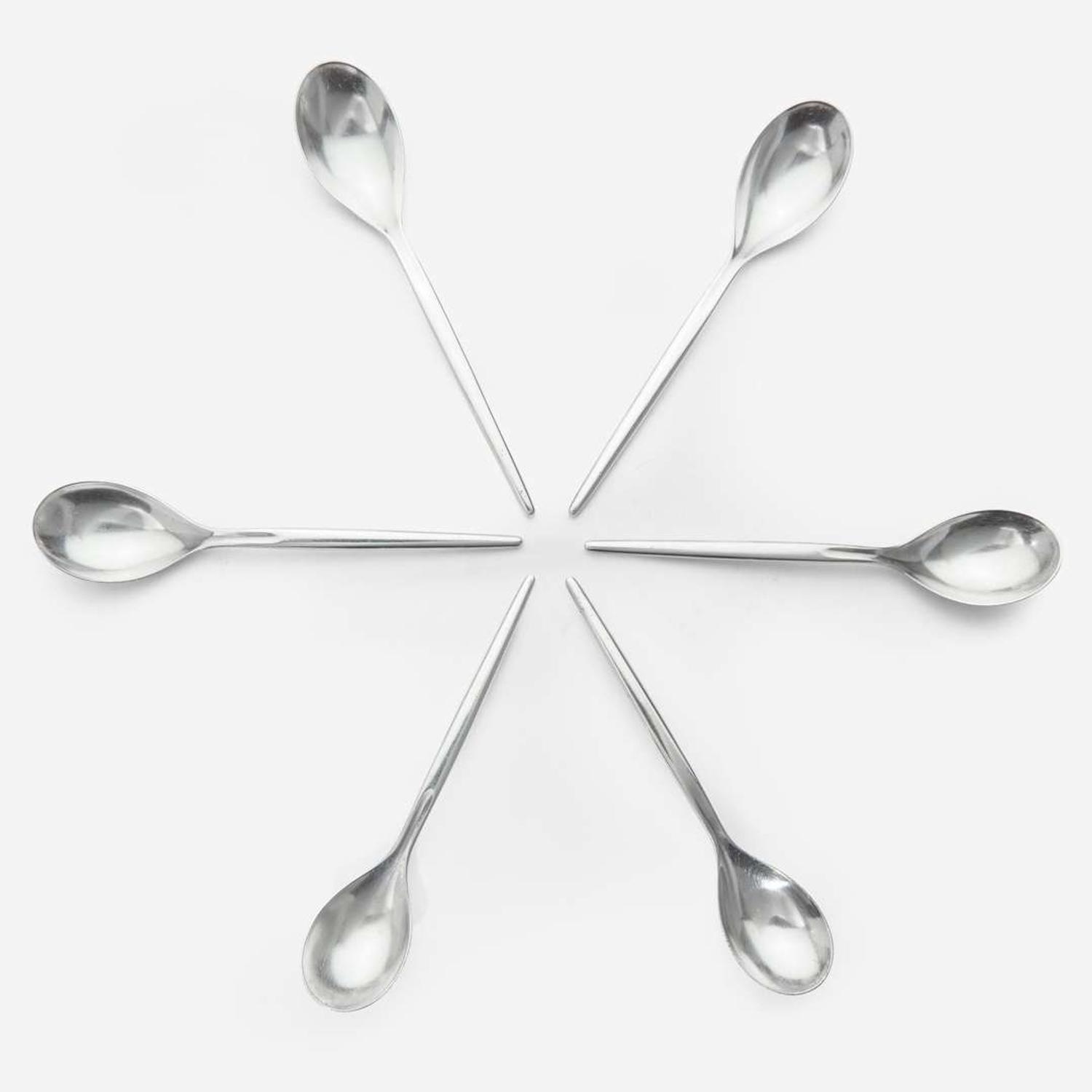 Ole Hagen, designer (Danish, 1913-1984), A. Michelsen, maker (Danish, 19th/20th century) "Tulip" Six-Piece Service for Seven with Extras, Denmark, Designed 1953, the Present Lot circa 1953-65