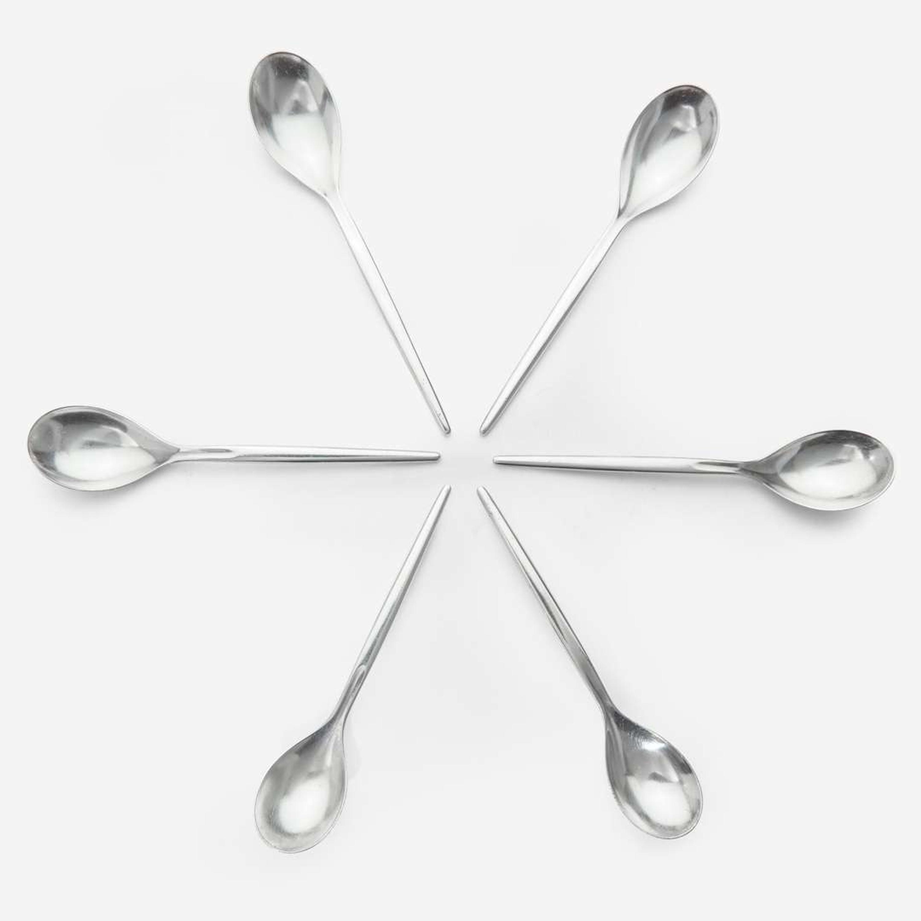 Ole Hagen, designer (Danish, 1913-1984), A. Michelsen, maker (Danish, 19th/20th century) "Tulip" Six-Piece Service for Seven with Extras, Denmark, Designed 1953, the Present Lot circa 1953-65