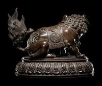 A Bronze Figure of a Fu Lion