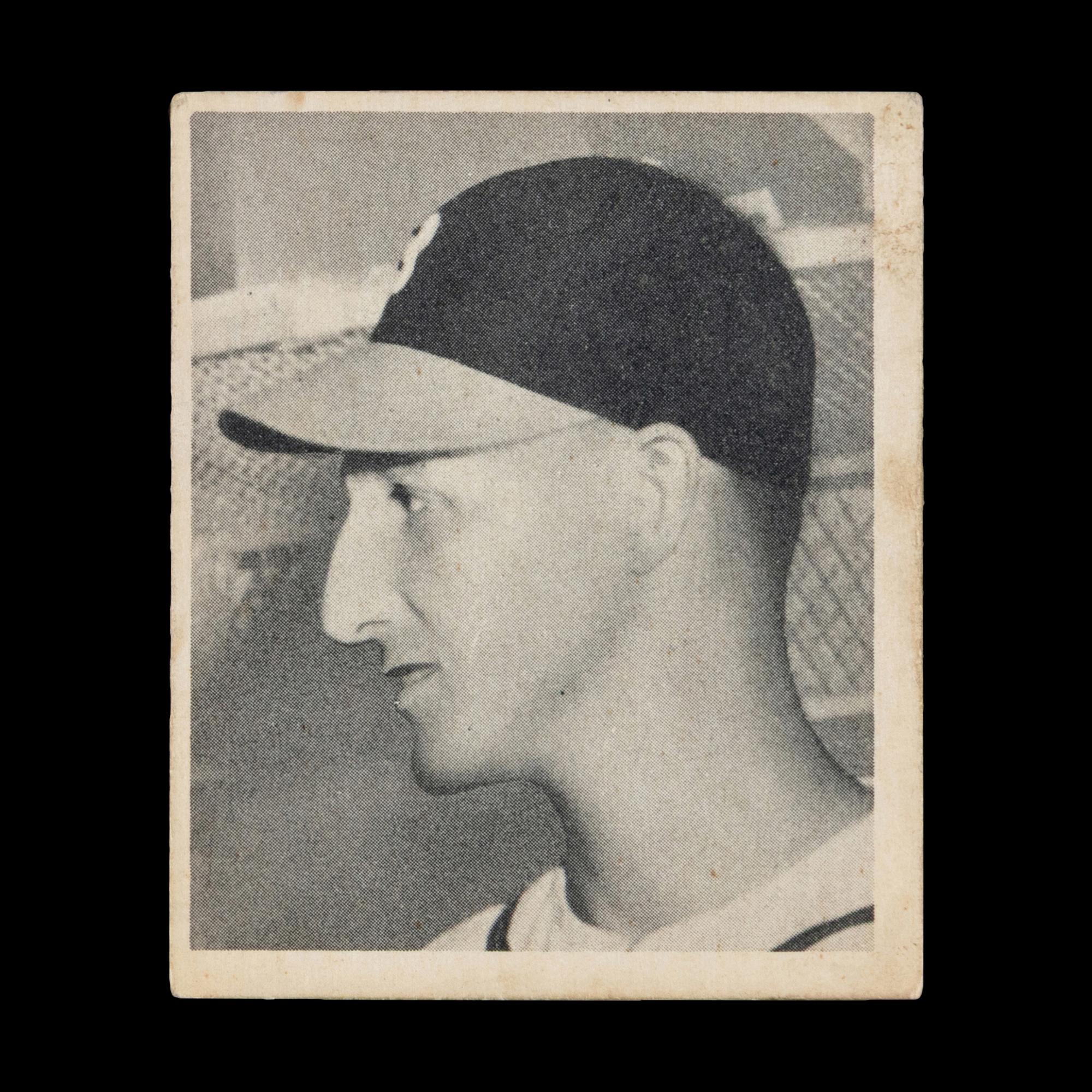 A 1948 Bowman Warren Spahn Rookie Baseball Card No. 18