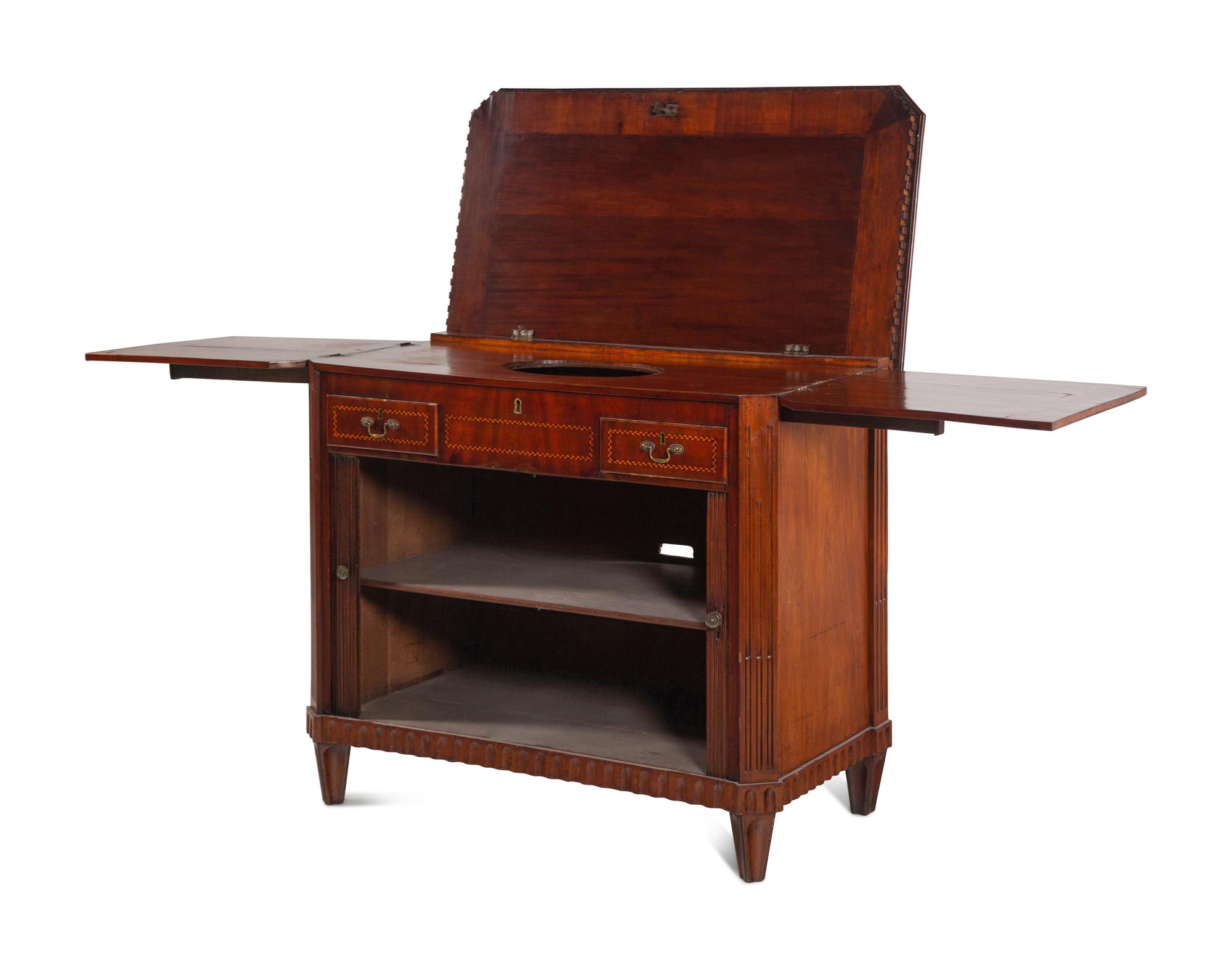 A George III Mahogany Metamorphic Washstand Cabinet