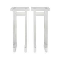 A Pair of Custom Acrylic Pedestals