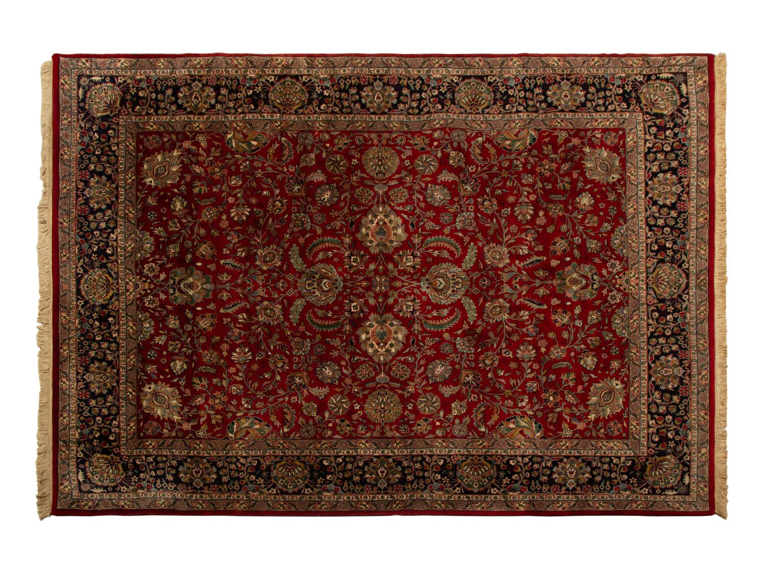 An Indian Persian Design Wool Rug