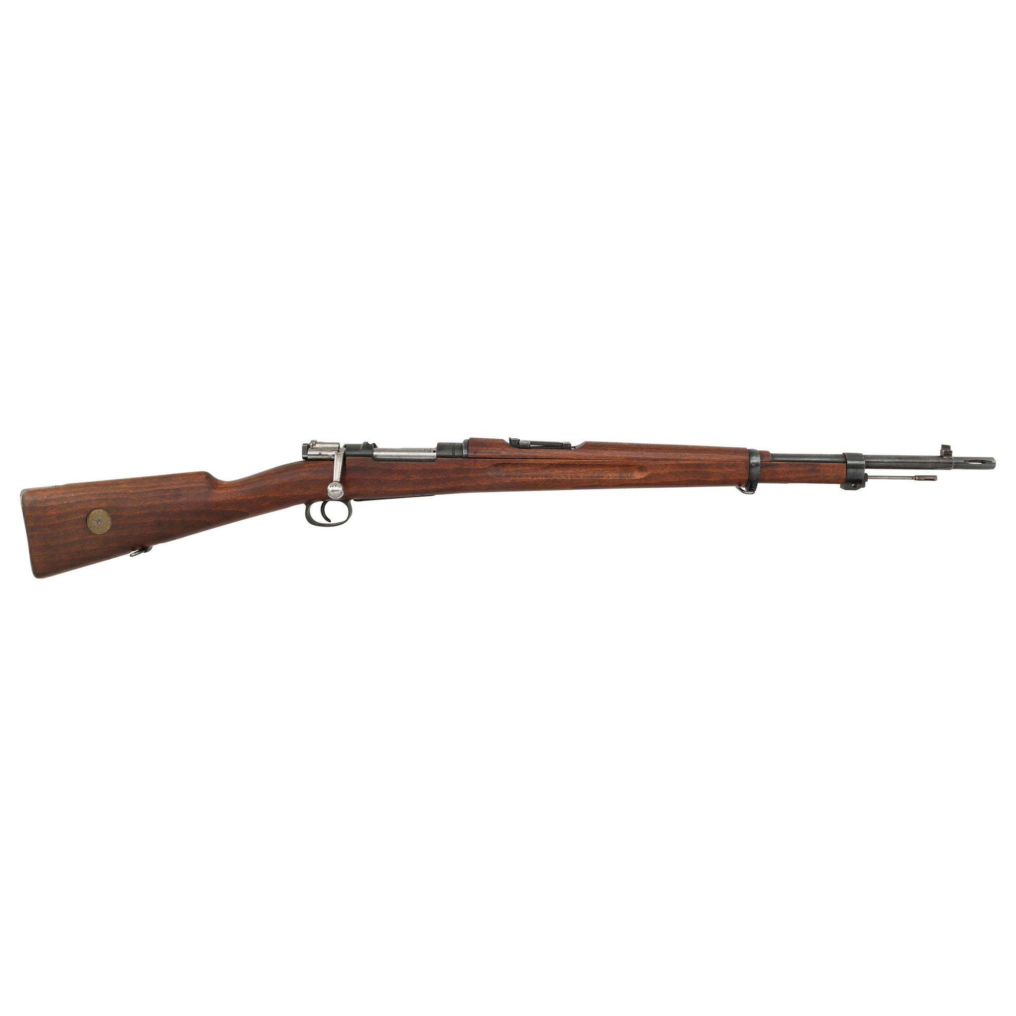 **Swedish Mauser M1938 Short Rifle with Flash Suppressor
