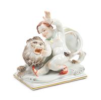 A Meissen Porcelain Figure Height 4 7/8 x width 5 1/8 inches. — MODELED BY HEINRICH THEIN, LATE 19TH/EARLY 20TH CENTURY
