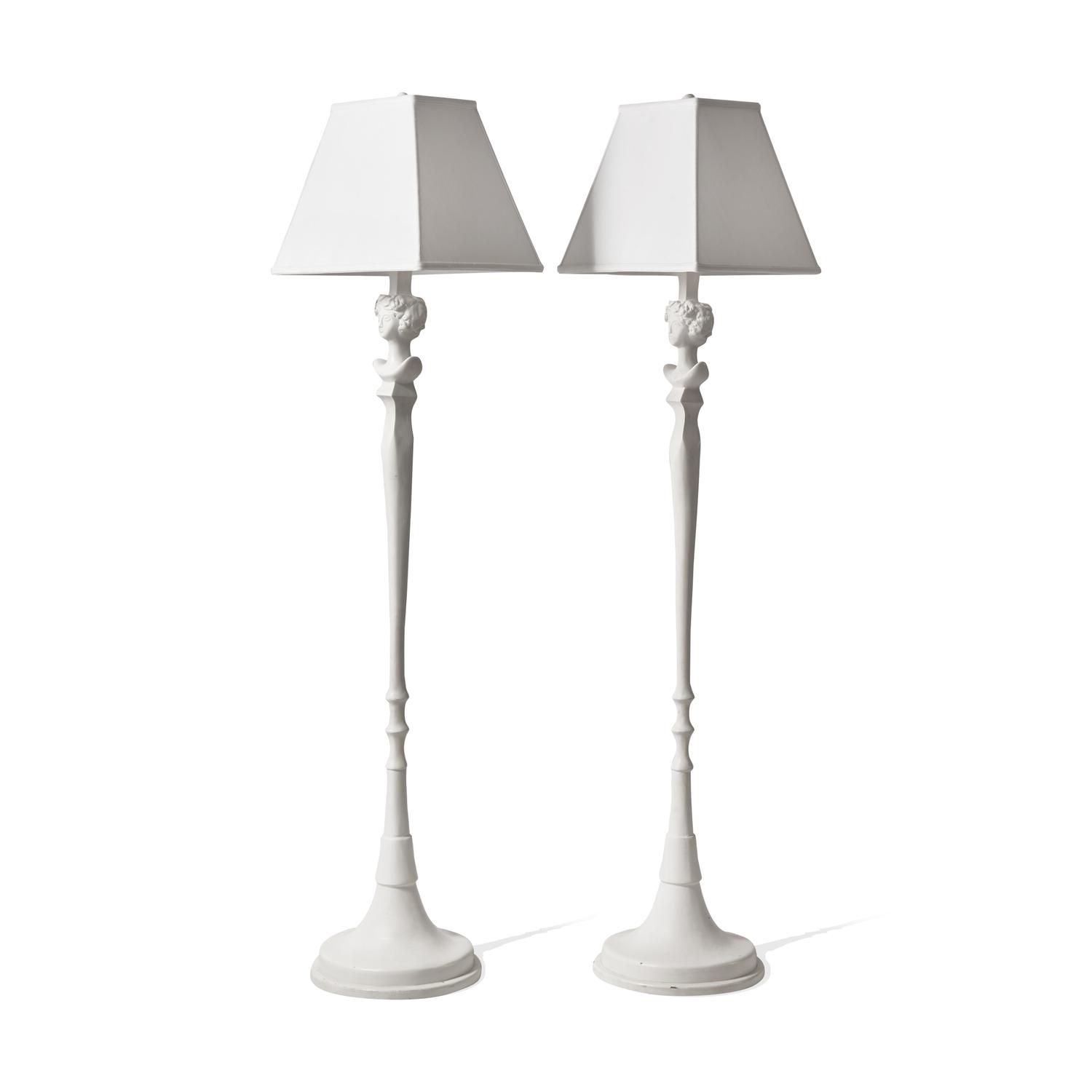Style of Giacometti 20th Century — Floor Lamps, Pair