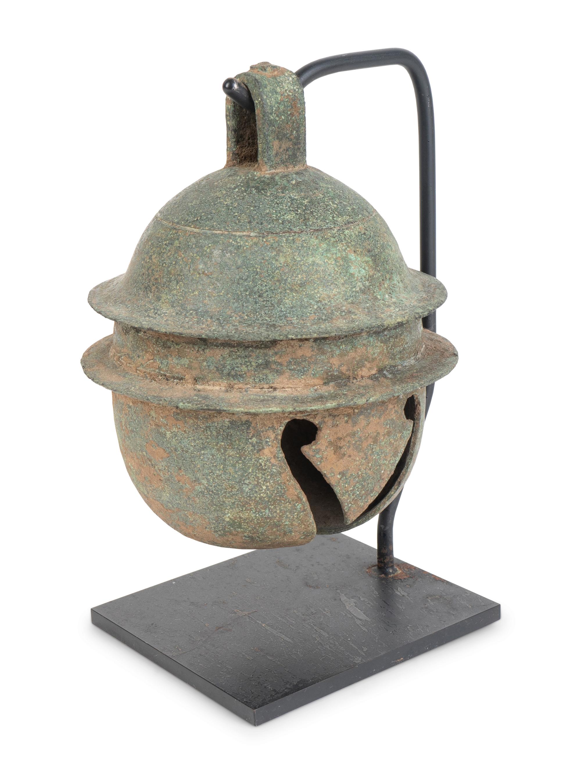 A Khmer Bronze Buffalo Bell — 12TH/13TH CENTURY