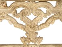 A Pair of Venetian Style Cream-Painted Marble Top Consoles