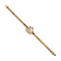 A 14 Karat Yellow Gold Wristwatch, Girard Perregaux,