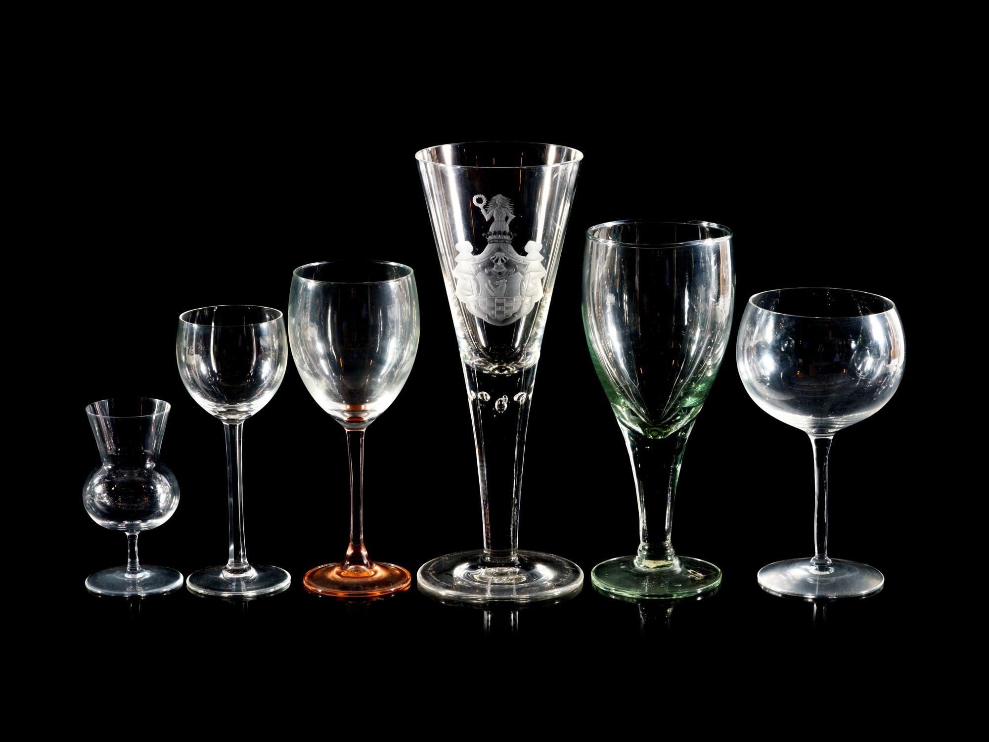 A Collection of Glass Stemware
