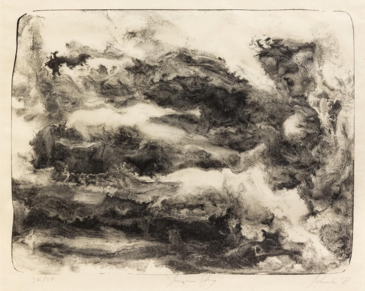 Jon R. Schueler, (American, 1916-1992), Summer Sky, 1987