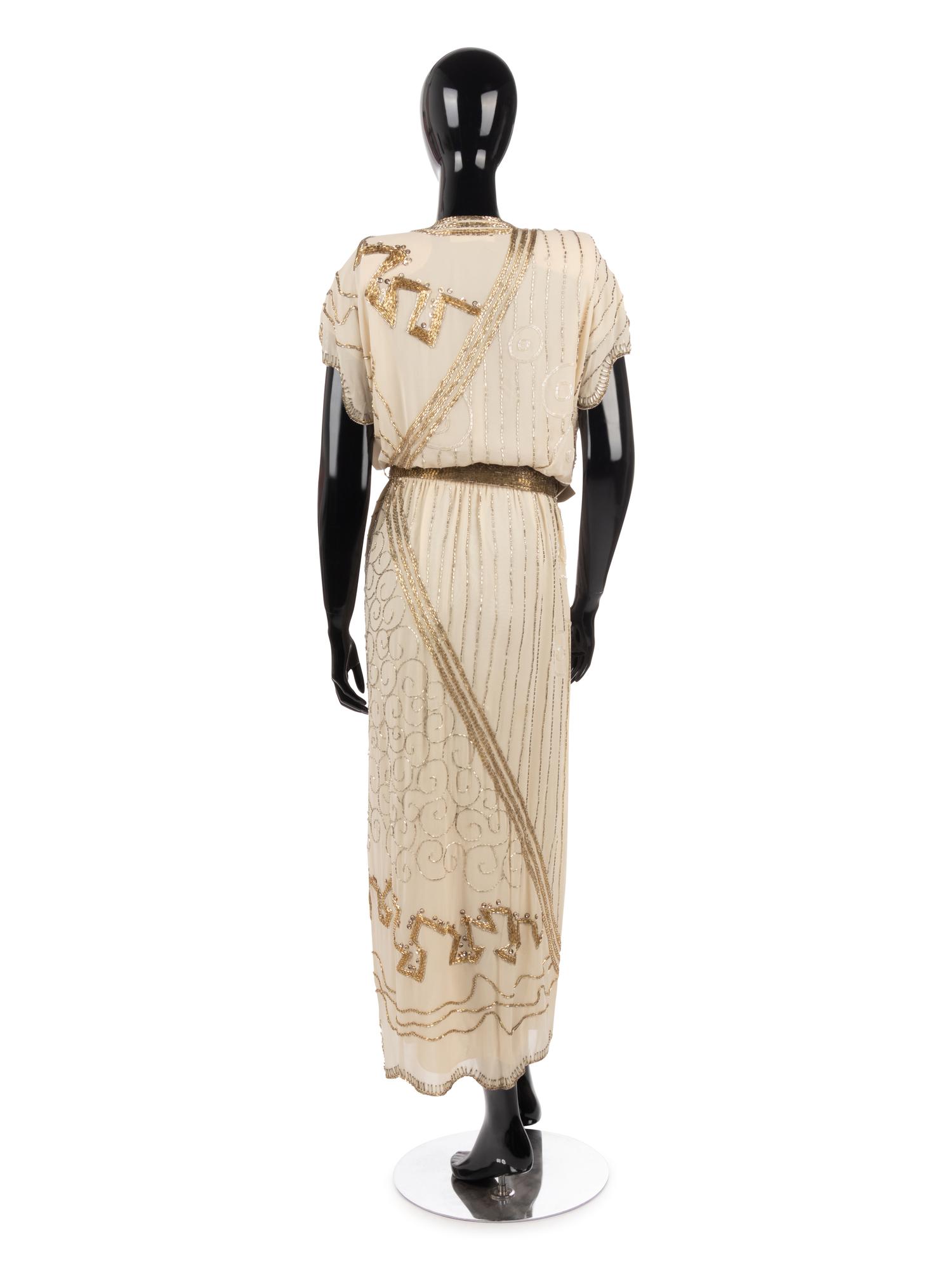 Fabrice Beaded Silk Chiffon Wrap Dress