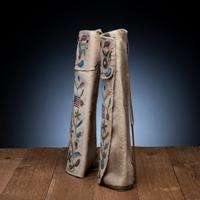 Sioux Beaded Hide Leggings, Pictorial
