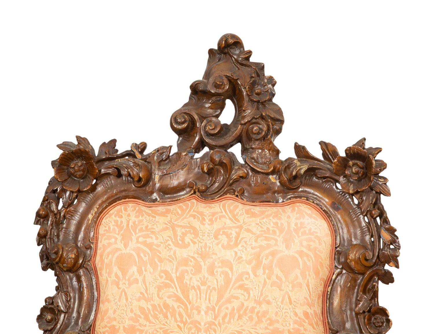 An Italian Rococo Style Three-Piece Seating Suite