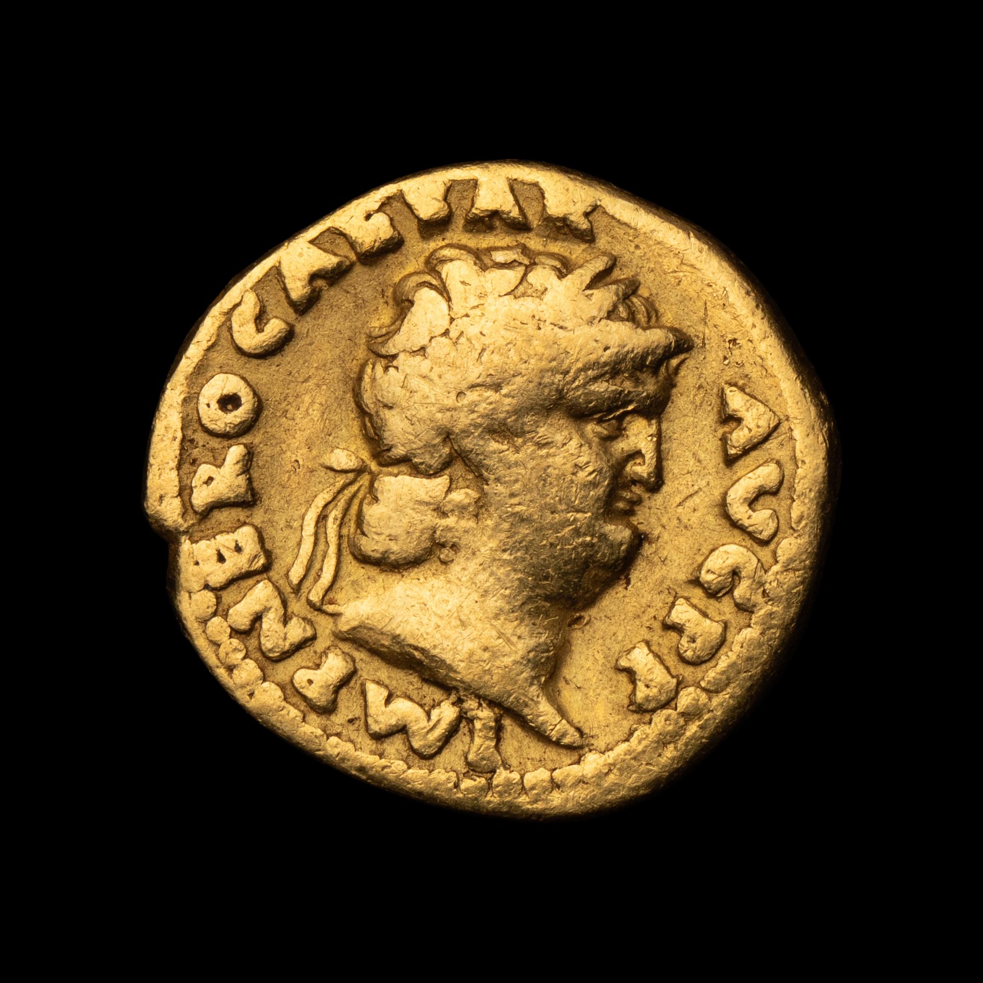 [ANCIENT] ROMAN EMPIRE. Nero (54-68 AD). Av Aureus (7.1 g)