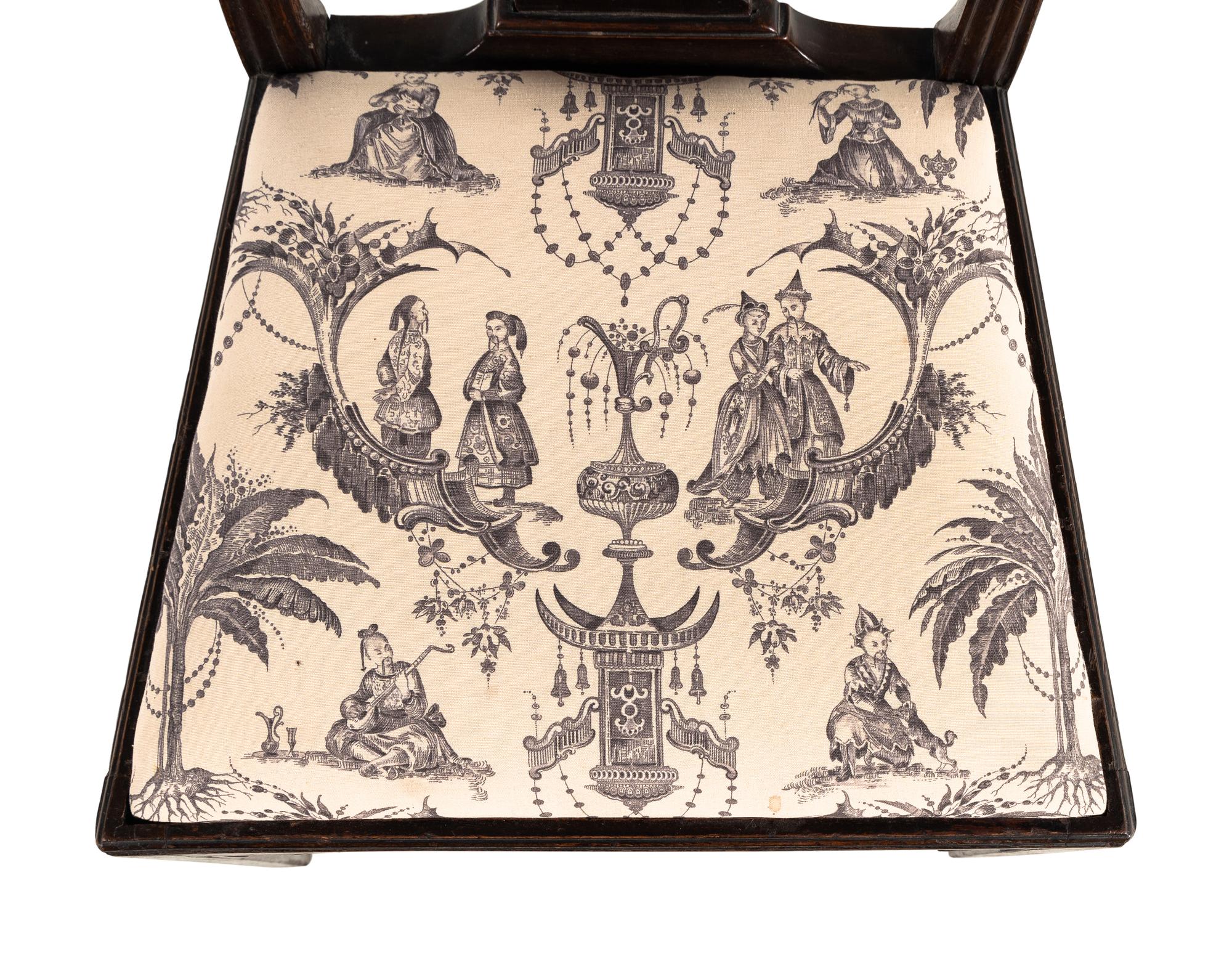 A George III Carved Side Chair