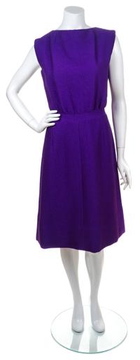 A Balenciaga Purple Wool Dress Ensemble,