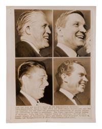 [PRESIDENTS] Photographs and ephemera related to Presidents Kennedy, FDR, Truman, and Reagan.