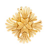 YELLOW GOLD BROOCH