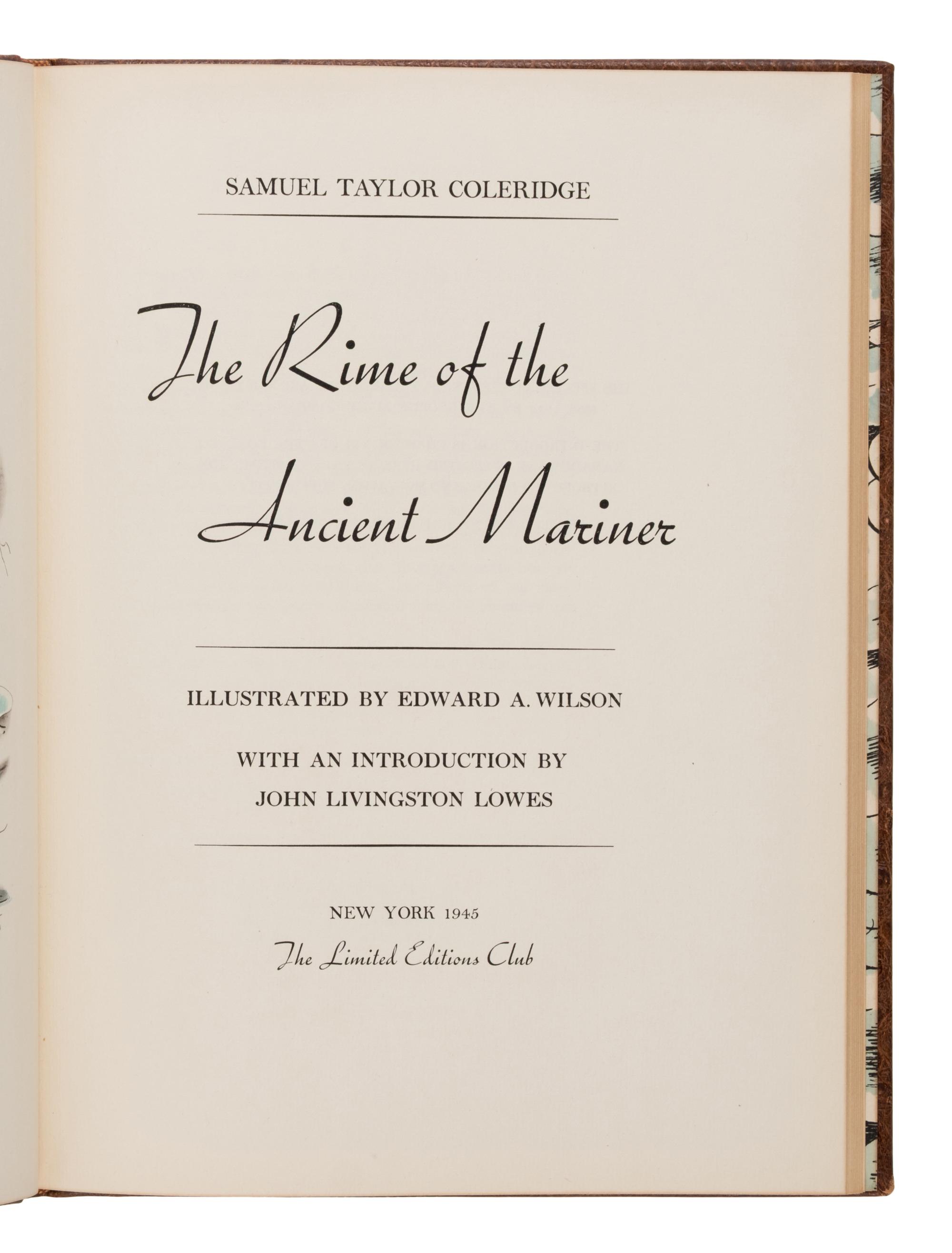 Coleridge, Samuel Taylor (1772-1834). A group of 17 editions of The Rime of the Ancient Mariner , including: