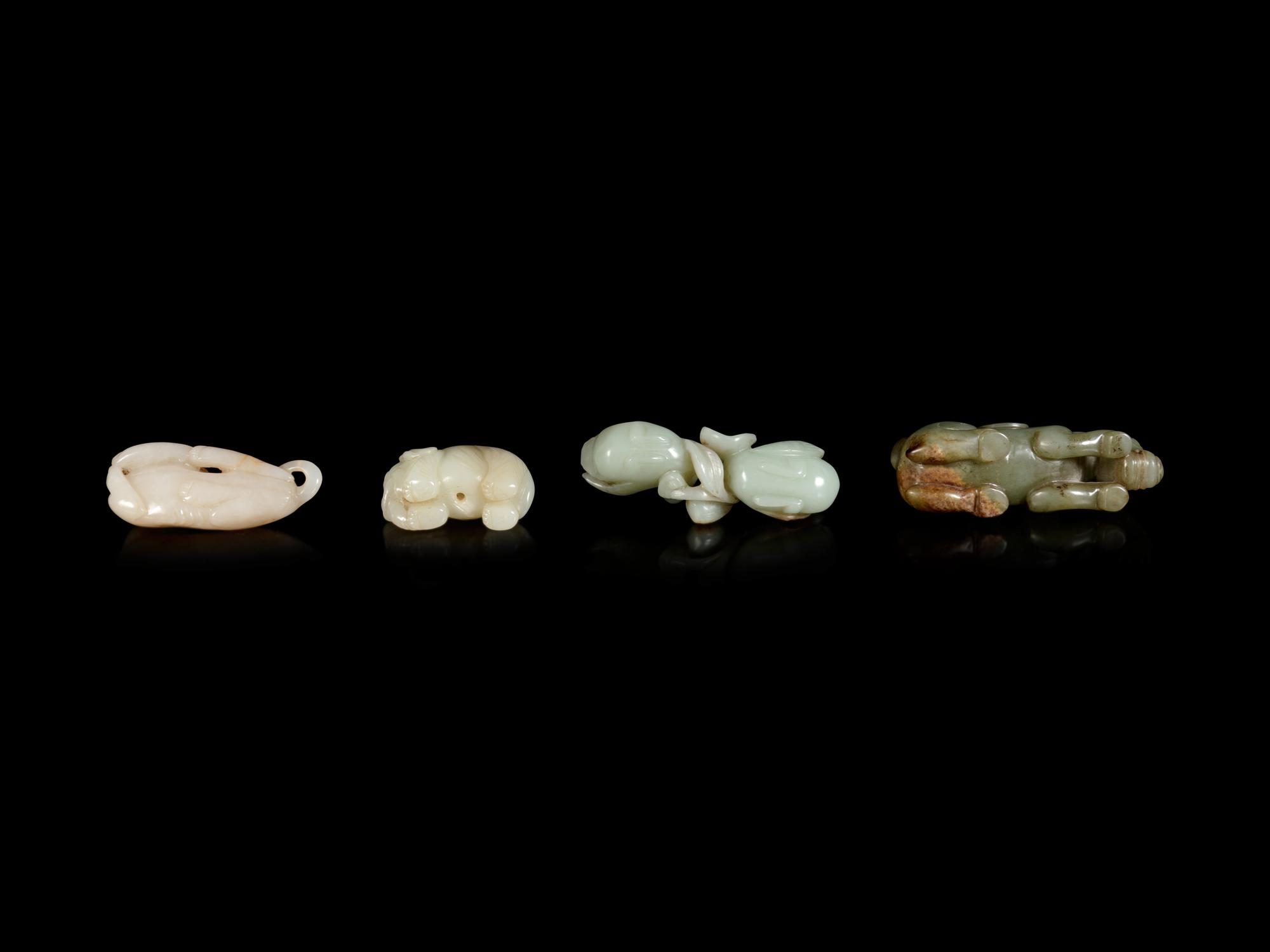 Four Chinese Jade Figures of Animals