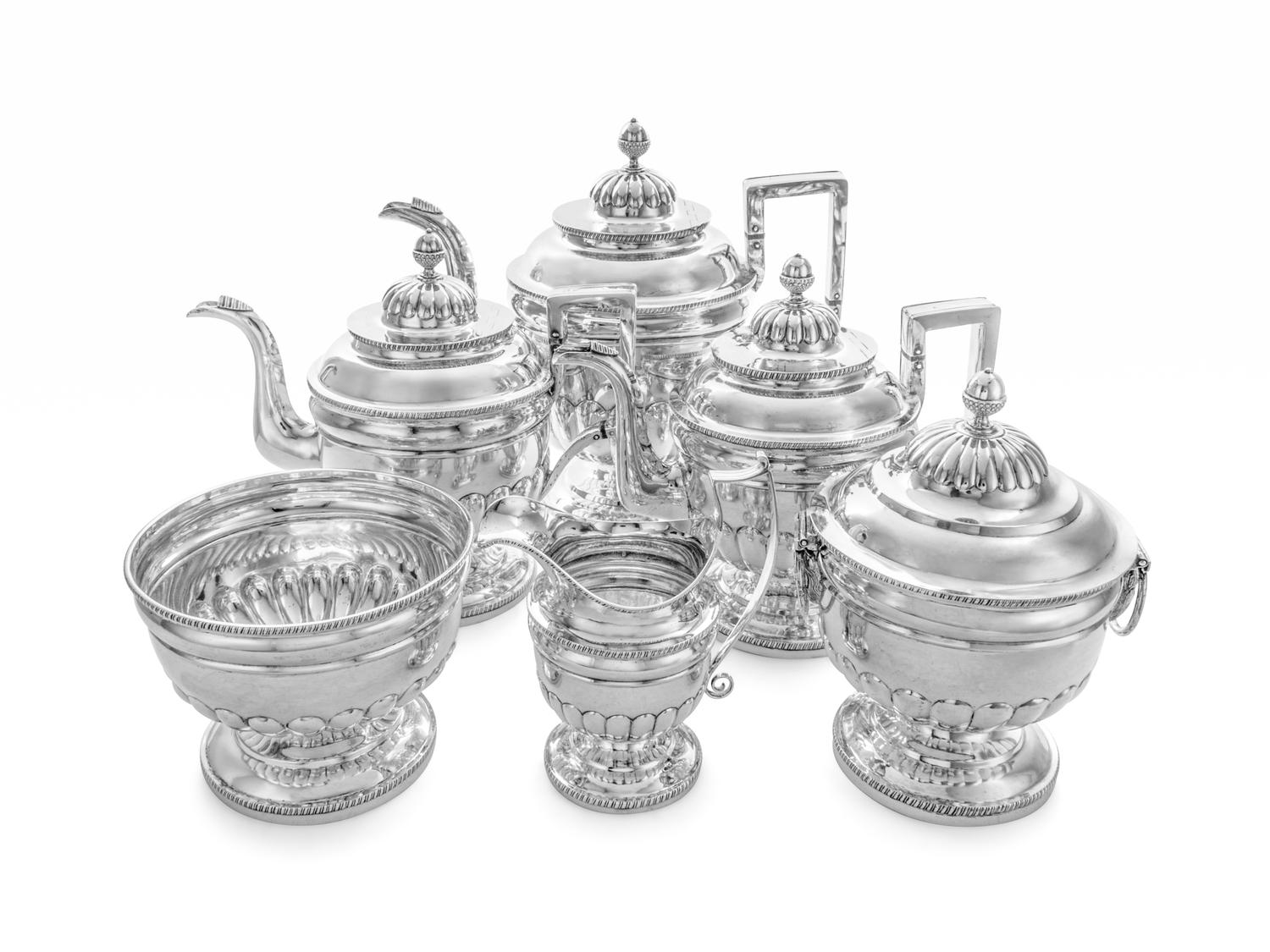 An American Silver Six-Piece Tea and Coffee Service