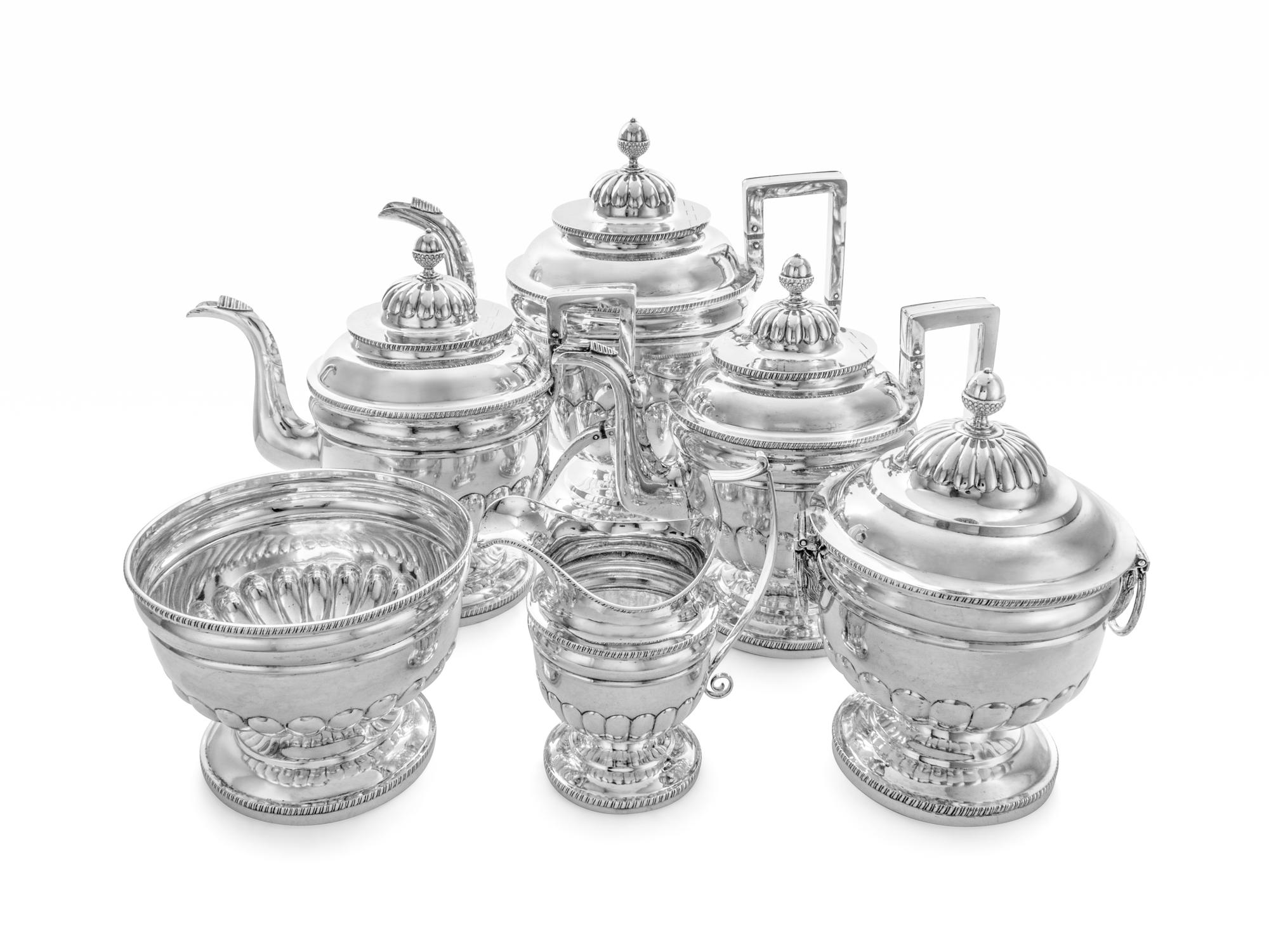 An American Silver Six-Piece Tea and Coffee Service