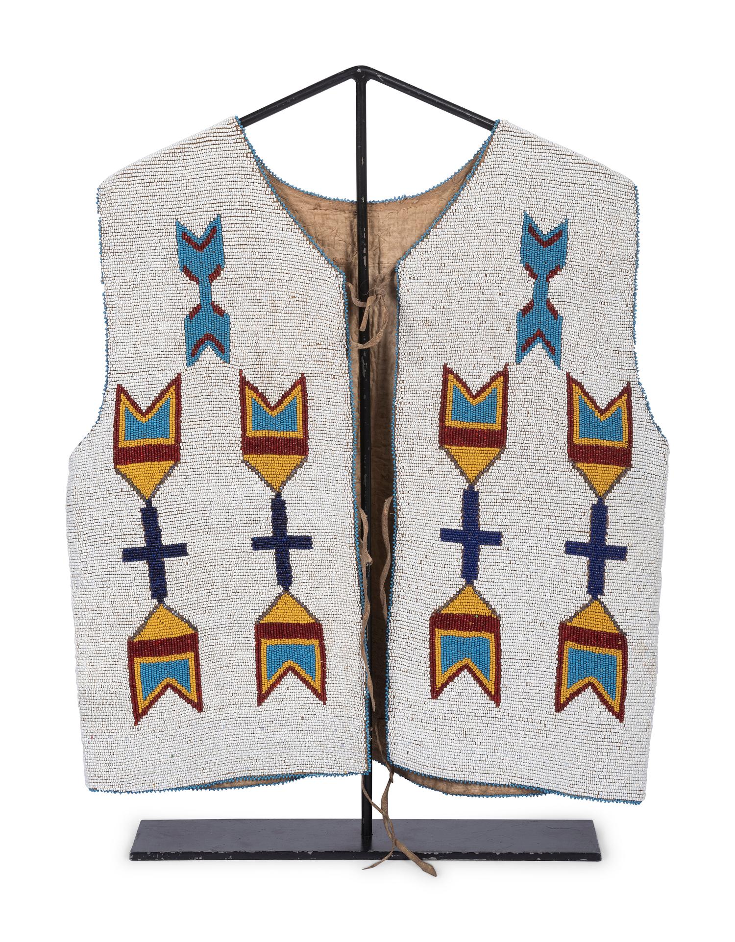 Plains Cree Beaded Vest, with Elk