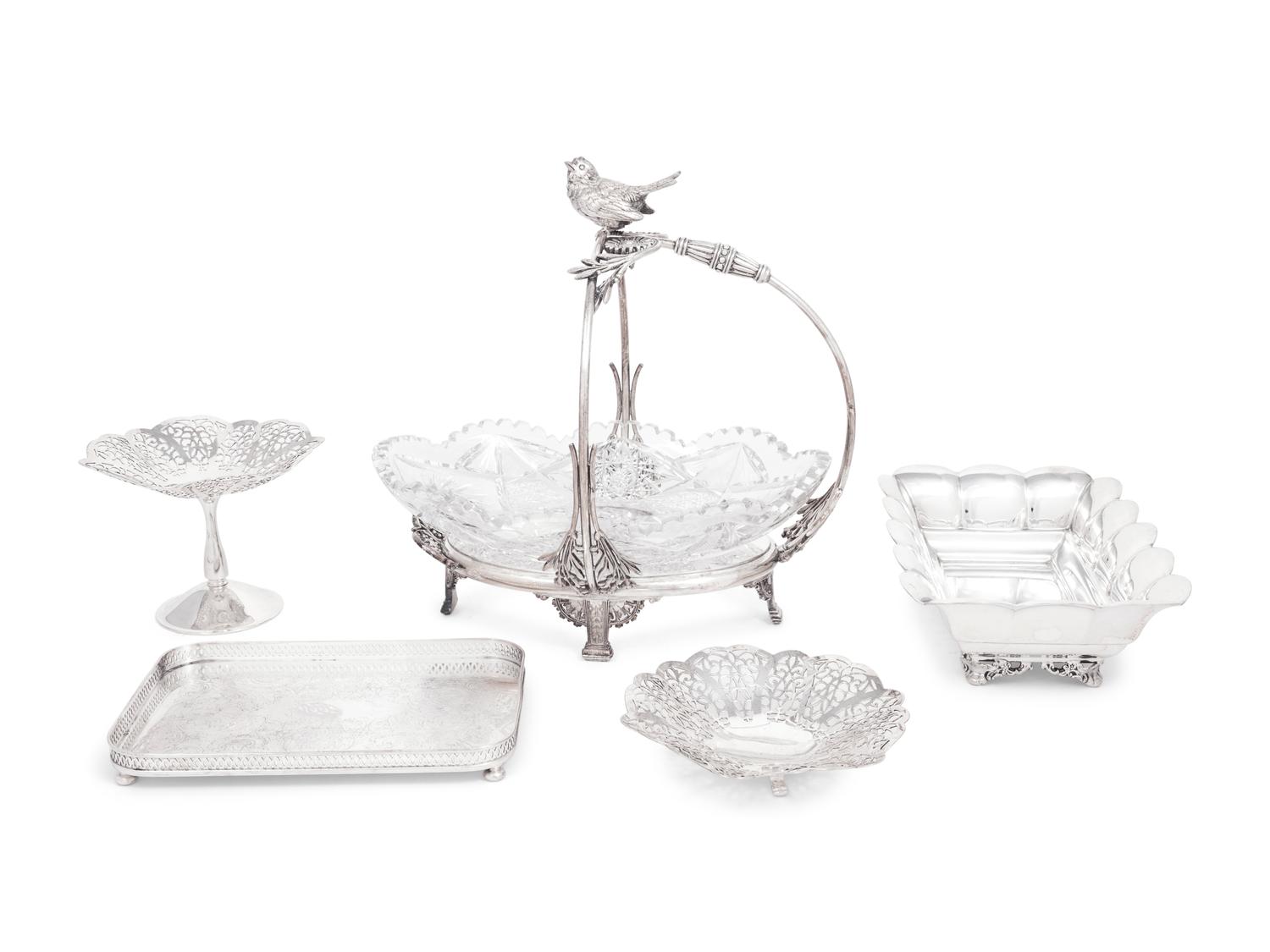 A Group of Silver-Plate Articles