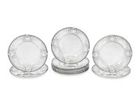 A Set of Twelve American Silver Bread Plates