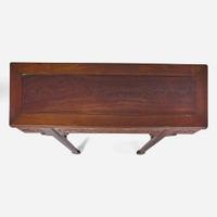 A Chinese carved hardwood side table